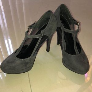 Dark grey heels